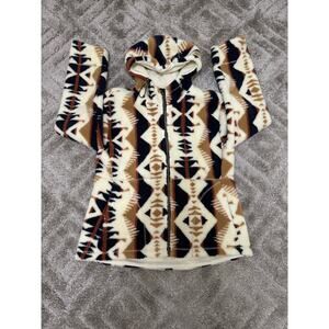 Pendleton Navy Los Lunas Pike Fleece Jacket Women's Size L